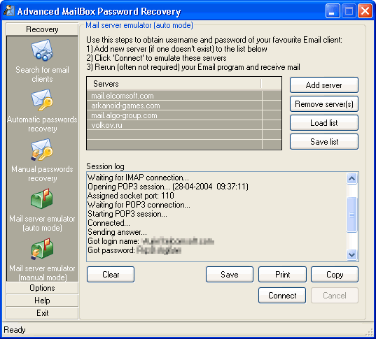 Advanced Mailbox Password Recovery